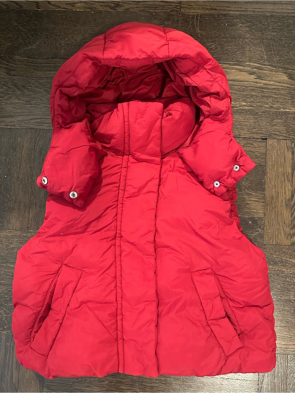 Gap - water repellent Cropped Duvet Wrap Puffer Vest - size small - $128